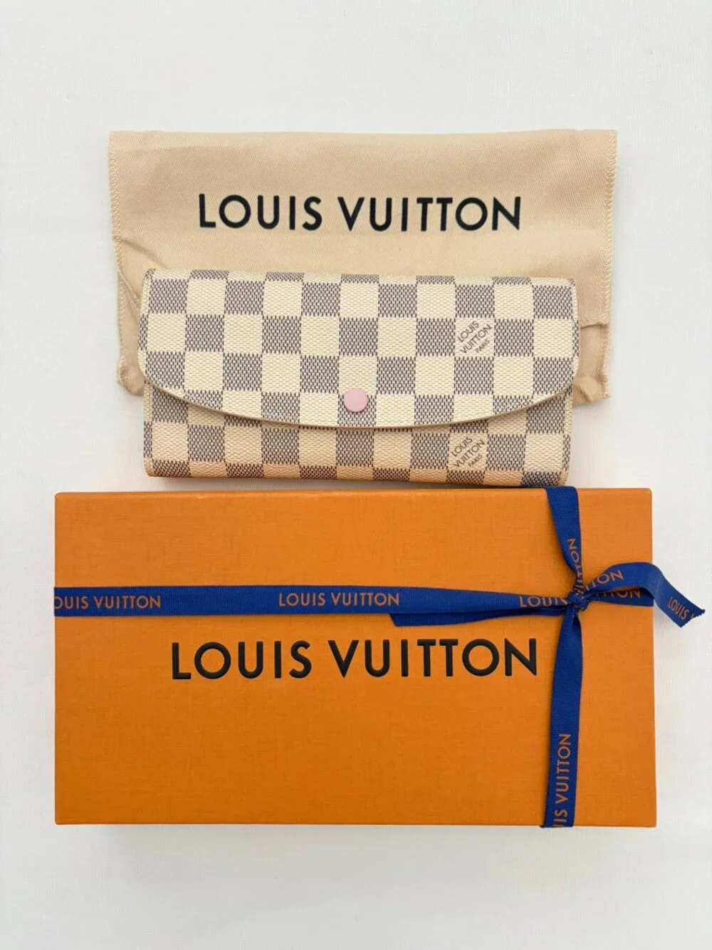 Louis Vuitton Emilie Damier N41625 Azur Canvas Wallet